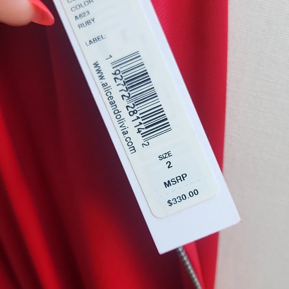 Alice + Olivia Red Mini Dress - Picture 11 of 12